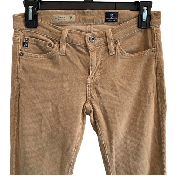 AG The Stevie Slim Straight Corduroy Pants Size 25 - Picture 3 of 12